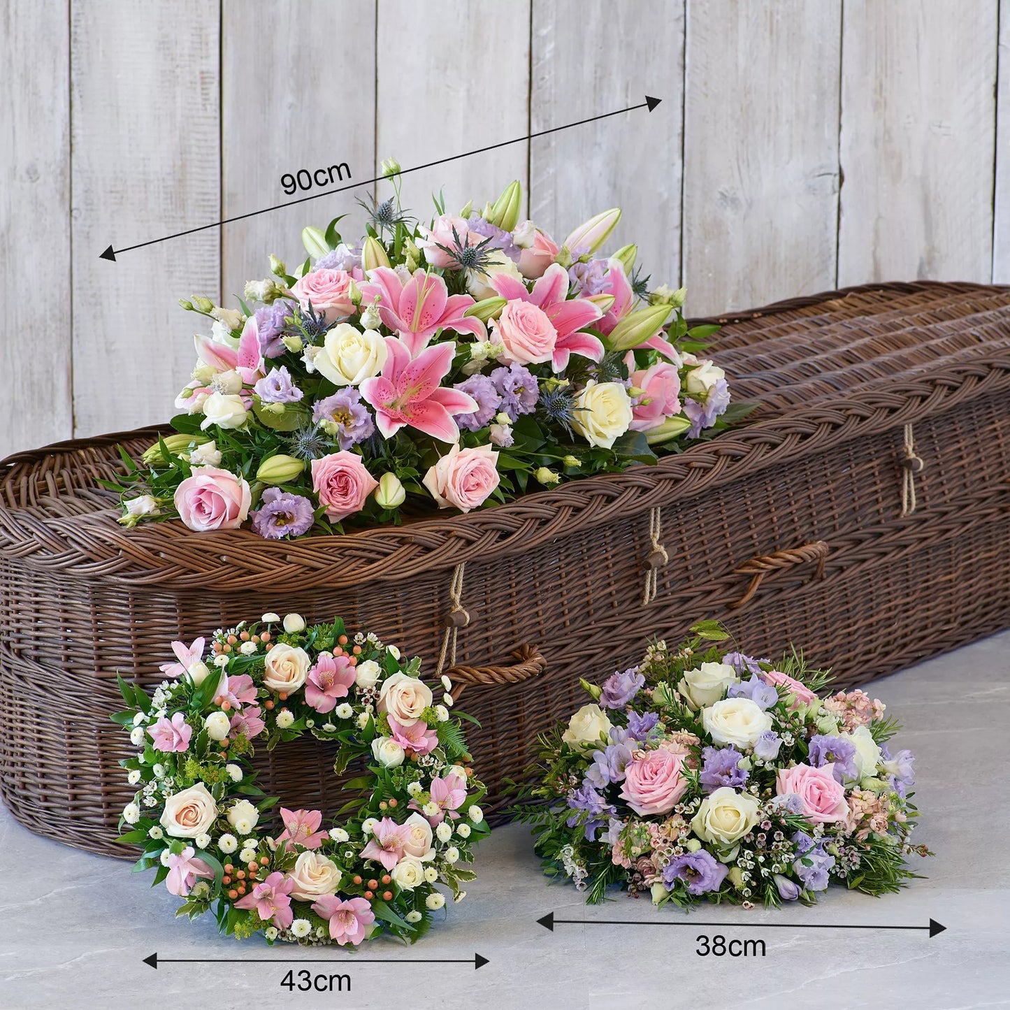 The Pastel Collection - Casket Spray, Wreath & Posy