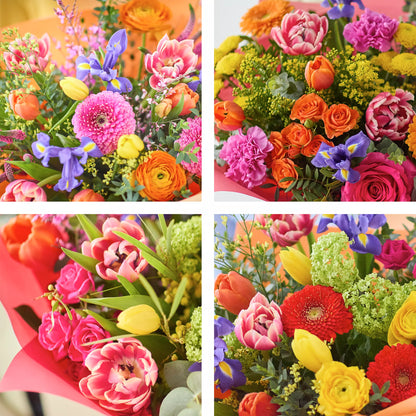 Vibrant Spring Bouquet with Tulips