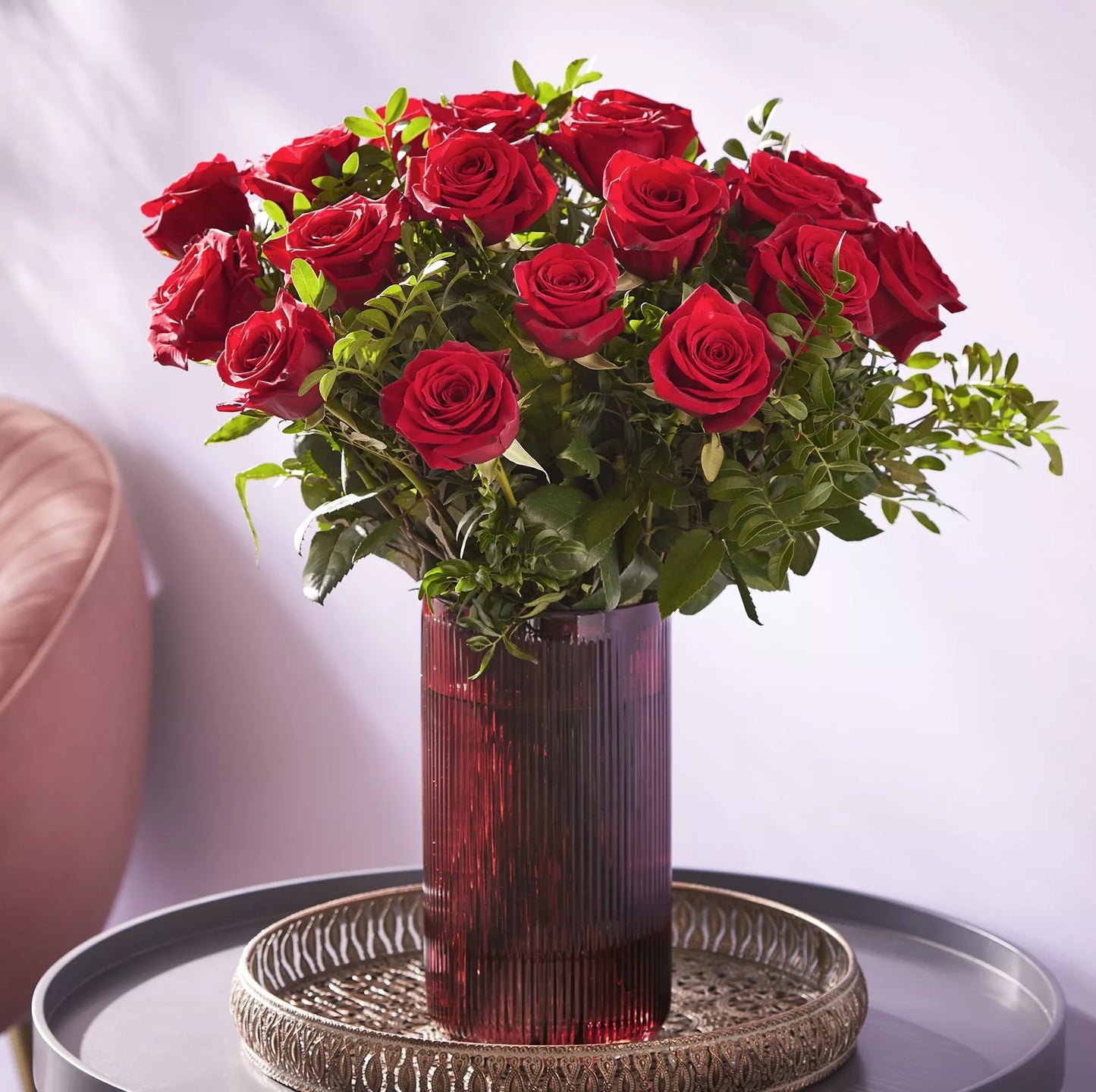 Sumptuous Large-headed 18 Red Rose Valentine's Bouquet