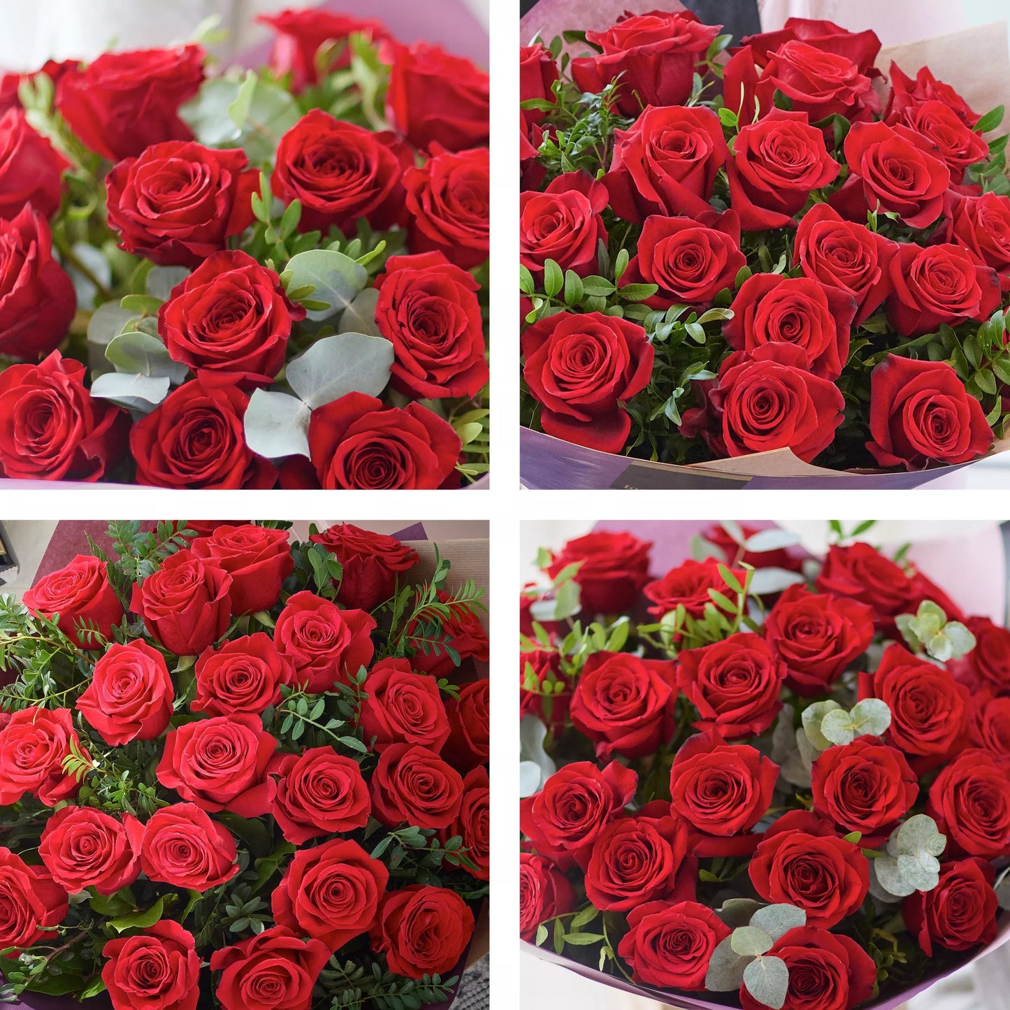 Stunning Valentine's 24 Large-headed Red Rose Bouquet