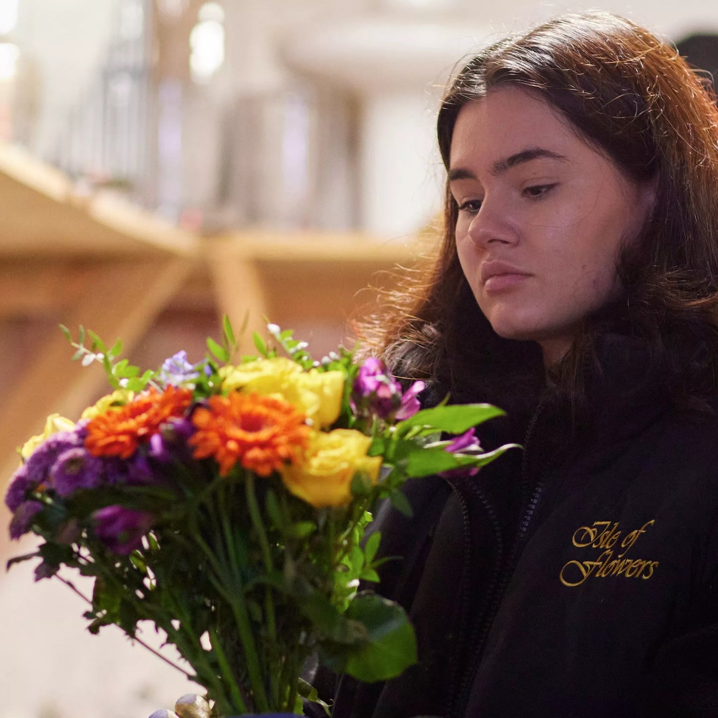 A Rainbow of Roses Gift Box