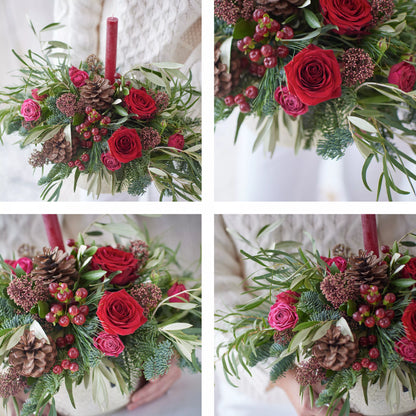 Luxury Christmas Candle Arrangement