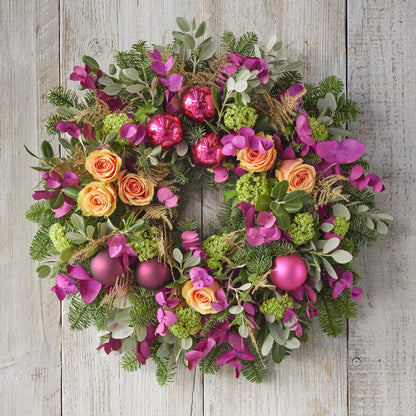 Rich and Vibrant Christmas Wreath